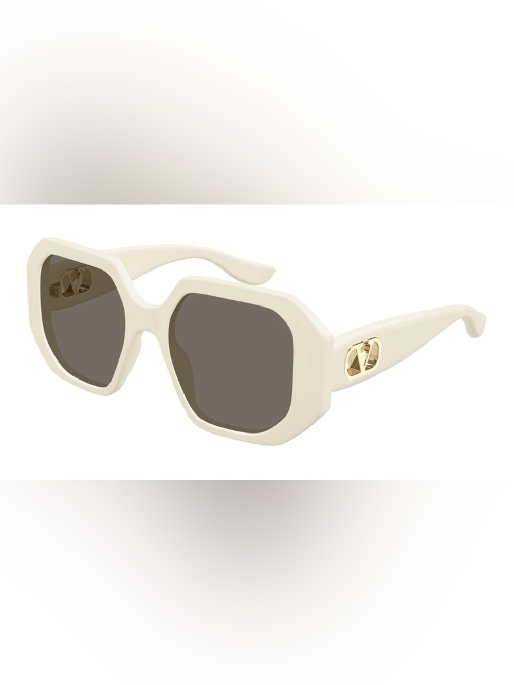 Valentino VG0003SA 004 IVORY SHINY Sunglasses 55-17-145